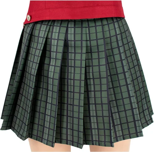 Vista 7 de C-ZOFEK Harukawa Maki - Disfraz de cosplay con corbatas rojas para el pelo para mujer, uniforme de talla de EE. UU