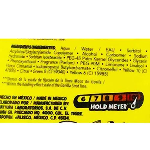 Vista 4 de Moco de Gorila, Gorilla Snot Gel, tamaño de viaje 2.82 oz (nuevo aspecto), paquete de 2