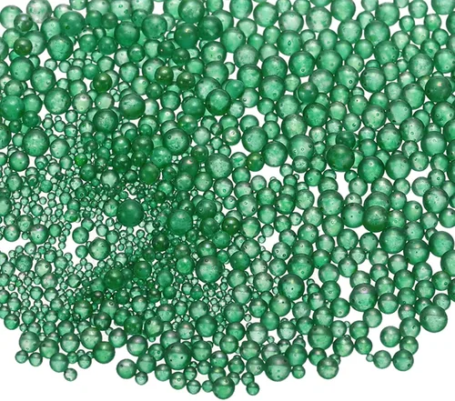 Vista 17 de Cuentas de vidrio iridiscente diminutas de burbuja, 0.4-3mm 10g Cuentas redondas micro mini transparentes sin agujero en forma de gota de agua