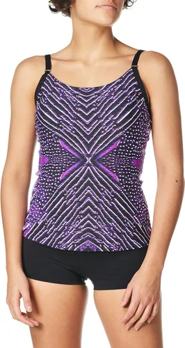 Vista 2 de Calvin Klein Top tankini básico con correa ajustable para mujer
