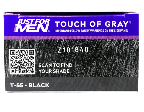 Vista 3 de Just for Men Color de cabello: toque gris, negro-gris. Paquete de 3