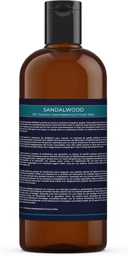 Vista 2 de Mystic Moments Agua floral de hidrosol natural de sándalo 16.9 fl oz Perfecto para piel, cara, cuerpo y productos de belleza caseros Vegano sin