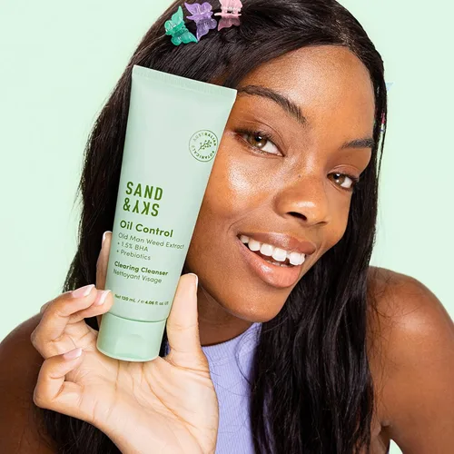 Vista 6 de Sand & Sky Lavado facial para acné con ácido salicílico, limpiador limpiador limpiador de control de aceite para piel grasa, limpiador facial