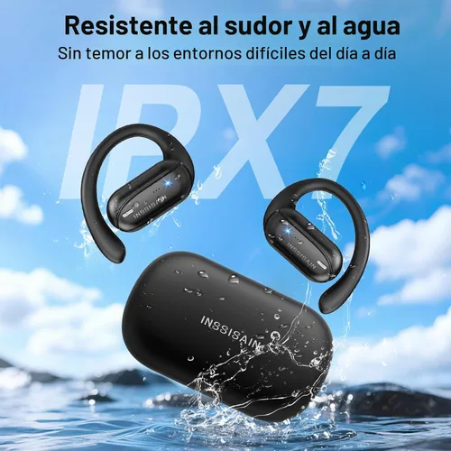 Vista 7 de Auriculares de Traducción AI en Tiempo Real – Auriculares Traductor de 164 Idiomas, Auriculares Bluetooth Inalámbricos 4-en-1 con Audifonos negro