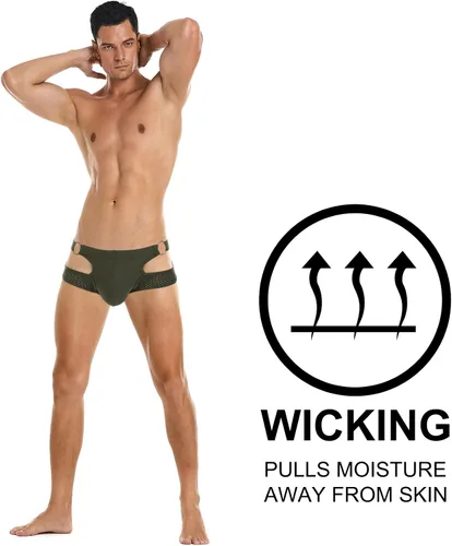 Vista 113 de SKYSPER Jock Strap Athletic Supporter para hombres Sexy Jockstrap Ropa interior masculina