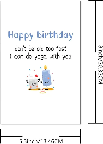 Vista 5 de Divertida tarjeta de felicitación de cumpleaños de diseño único, divertida tarjeta de felicitación para hermanas, madres, amigas, para expresar tus