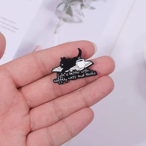 Vista 4 de Lindo juego de pines esmaltados de animales, pines esmaltados para mochilas, lindos pines para chaquetas, juego de pines esmaltados para bolsas