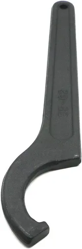 Vista 5 de LingGan Llave inglesa de gancho C para tuerca redonda de 2.165-2.441 in, herramienta de llave de gancho ajustable negra, herramientas de mano