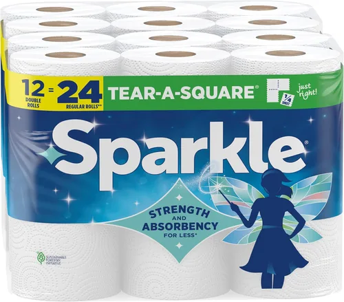 Vista 9 de Toallas de papel Sparkle, 12 = 16 rollos regulares, blanco moderno, tamaño a elección
