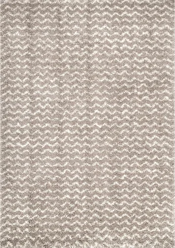 Vista 7 de nuLOOM Cuellar Chevron Shag Alfombra de Área, 9x12, Crema