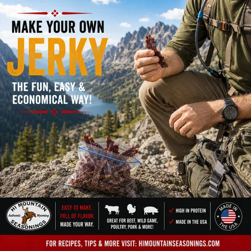 Vista 9 de Hi Mountain Kit de curación y condimento de cecina - CAJUN BLEND Bold Cajun flavor, Medium spicy heat, Perfect for beef and wild game jerky, Works