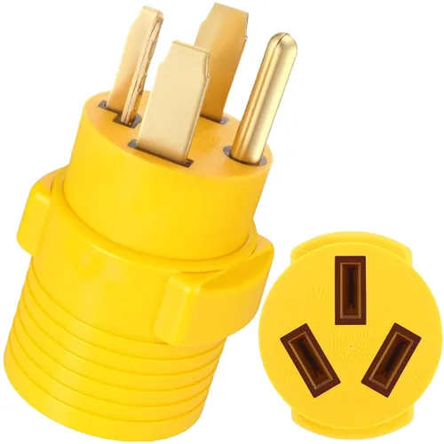 Vista 10 de Kanayu Adaptador de Secadora de 30 Amperios Compatible con Nema 6-50p a 10-30r Adaptador de Enchufe Macho de 3 Clavijas a Receptáculo Hembra de 3