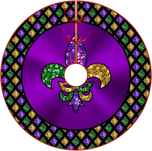 Vista 16 de Falda de árbol de Pascua, huevos de conejo de Pascua, falda de árbol de Navidad, tapete para fiestas de vacaciones, decoración de interiores