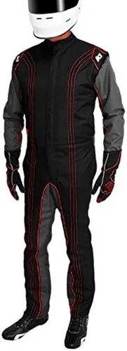 Vista 24 de K1 Race Gear CIK/FIA traje de competición de go kart, nivel 2, aprobado, M, Rojo