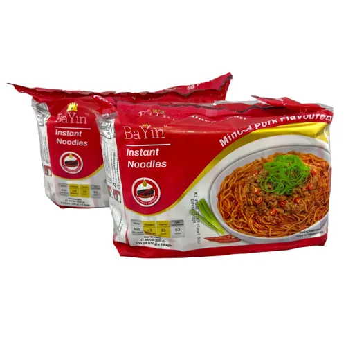 Vista 13 de Bayin - Fideos instantáneos - no fritos - secos 3.53oz (100g) (5, sabor a pollo y coco)
