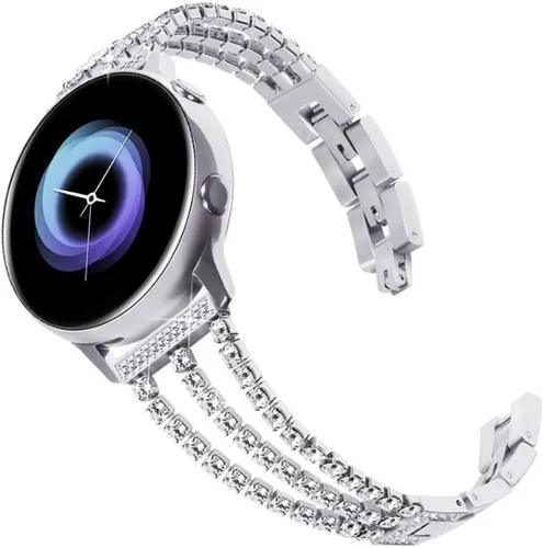Vista 13 de Correa compatible con Galaxy Watch 4/4 Classic / 5/5 Pro / 6/6 classic / 3 1.614 in / Galaxy Watch 1.654 in / Active 2, correa de repuesto de malla