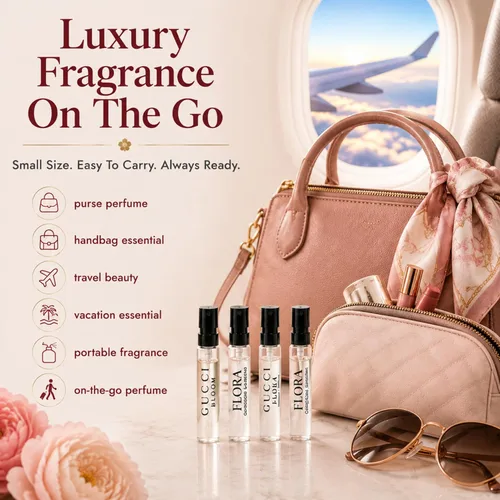 Vista 5 de Gucci - Set de regalo de mini perfume para mujer, 4 piezas, colección EDP Travel
