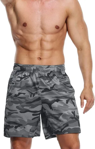 Vista 2 de NELEUS Pantalones cortos de correr para hombre de 7 pulgadas con bolsillos