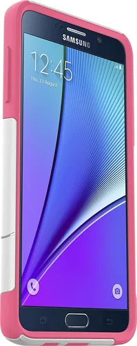 Vista 2 de OTTERBOX Commuter - Funda para Samsung Galaxy Note5, embalaje al por menor, hibisco escarcha (blanco/hibisco rosa)