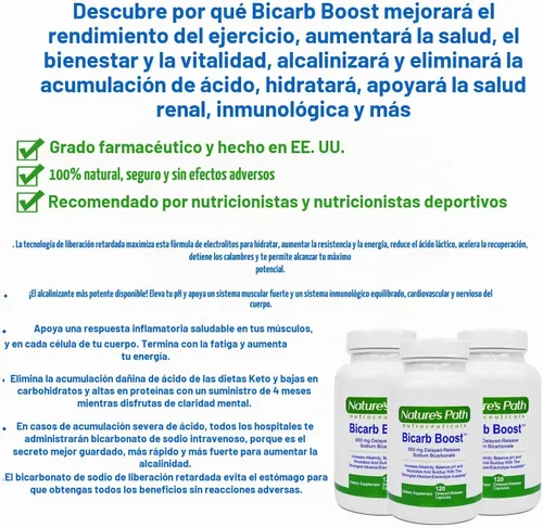 Vista 2 de Tabletas de bicarbonato de sodio de 650 mg - Tabletas alcalinas más fuertes - Suplemento de electrolitos y pastillas de electrolitos Keto