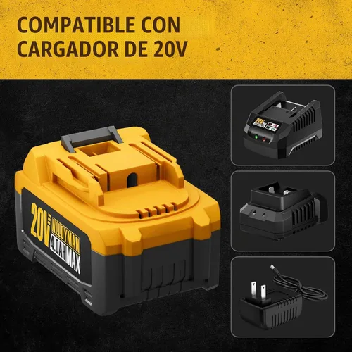 Vista 6 de Batería eléctrica Alloyman 20V 4.0AH herramientas eléctricas compactas