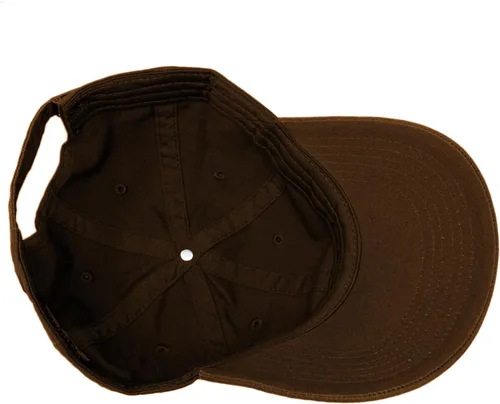 Vista 4 de Gorra de béisbol de 100% algodón, clásica, lisa, de perfil bajo, con hebilla ajustable