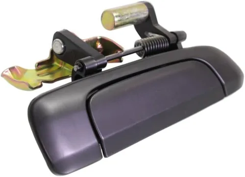 Vista 5 de KarParts360 Para Honda Civic 2001 02 03 04 2005 Manijas de puerta exteriores traseras, lado del conductor y del pasajero Par Negro liso
