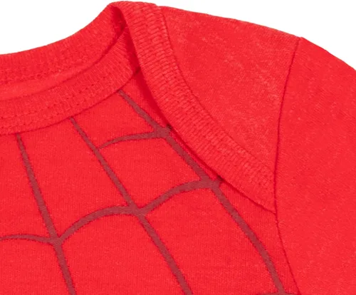 Vista 5 de Marvel Avengers Spider-Man Captain America - Vestido de dormir y sombrero para bebé recién nacido a bebé