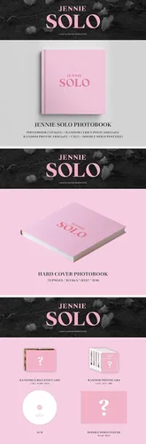 Vista 3 de BLACKPINK Jennie SOLO 1er álbum en solitario 72p PhotoBook+1p Postal+Tarjeta 1p+Seguimiento K-POP sellado