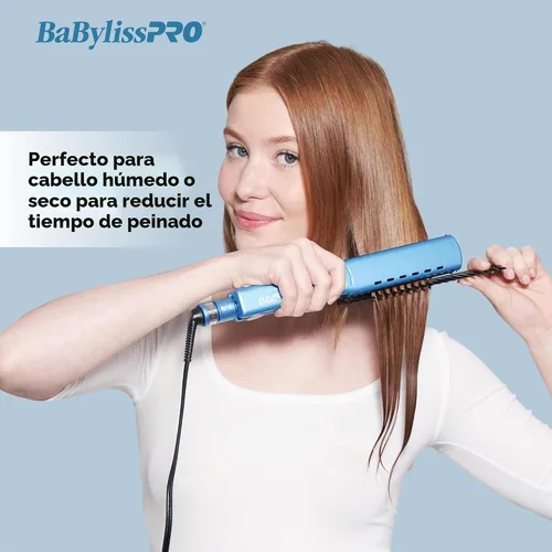 Vista 2 de BabylissPRO Nano Titanium Specialty Ionic Hair Straightener, Professional Flat Iron For All Hair Types