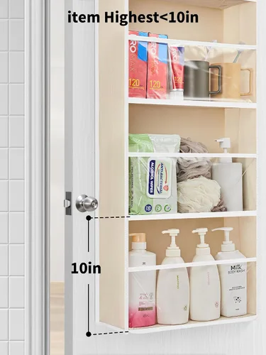 Vista 4 de JARLINK Organizador de almacenamiento de juguetes de animales de peluche, organizador sobre la puerta con ventanas transparentes, capacidad de carga