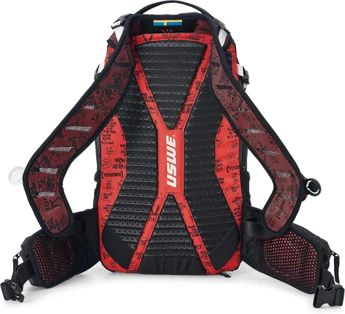 Vista 4 de USWE Flow 16L - Mochila con protector de espalda, para bicicleta, Mountainbike, MTB y E-MTB, negro