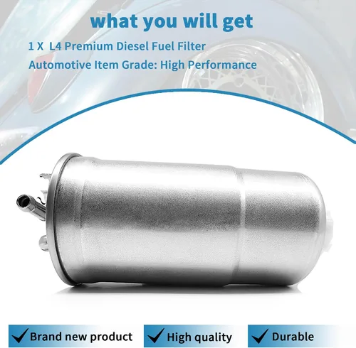 Vista 4 de L4 Premium Filtro de combustible diésel WK853/3X XF65428 compatible con VW Beetle 1999-2006, Golf 2000-2006, Jetta 2000-2005,Passat 2004-2005