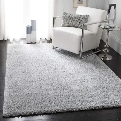Vista 44 de SAFAVIEH Colección August Shag - Alfombra de área de 6 x 9 pies, color lila, diseño sólido, no desprende pelusa y de fácil cuidado, grosor de 1.2