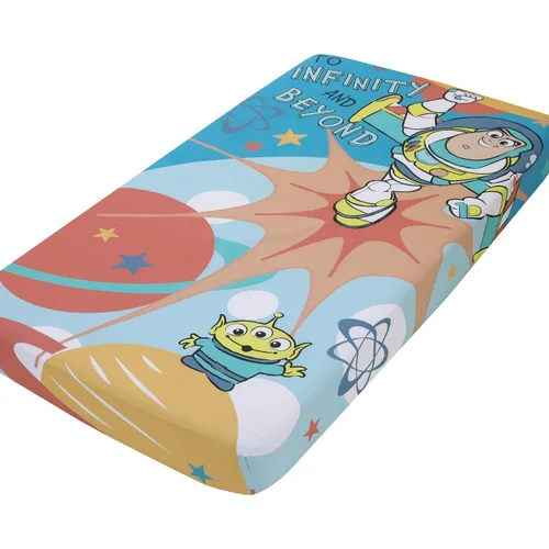 Vista 14 de Disney Ariel Watercolor Wishes Aqua, Pink and White Never Stop Exploring - Sábana bajera ajustable para cuna (100% algodón)