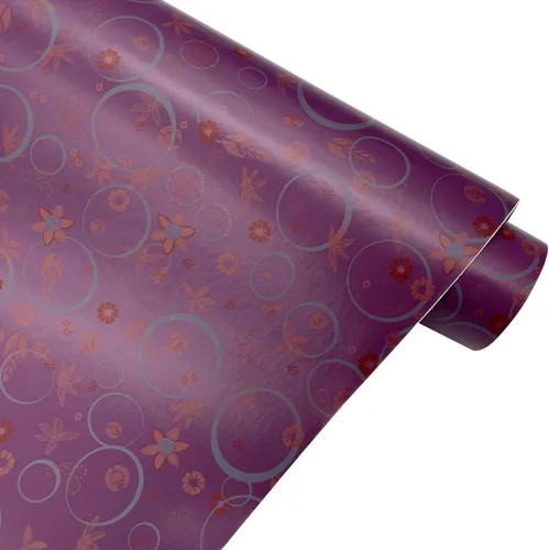 Vista 5 de Yifely Peel & Stick - Revestimiento de cajón extraíble para cubrir estantes de armarios antiguos de apartamentos, anillo morado, 17.7 pulgadas por