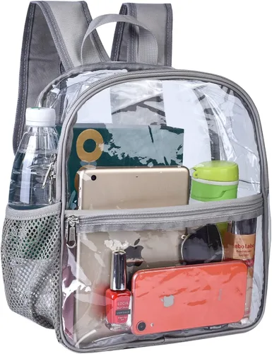 Vista 20 de Mochila transparente USPECLARE aprobada para estadio 12×6×12, Bolso transparente resistente al agua para eventos de estadio, conciertos, trabajo