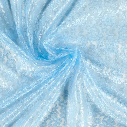 Vista 2 de Raschelle Lace Baby Blue, Tela por yarda