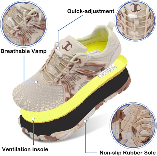 Vista 4 de Scurtain - Zapatos unisex para hombre y mujer, atléticos, para senderismo, de agua, de secado rápido, descalzos, zapatos acuáticos, zapatos