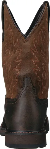 Vista 3 de ARIAT Botas de trabajo impermeables con punta cuadrada ancha para hombre, botas de cuero