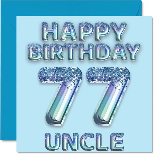 Vista 161 de Stuff4 Tarjeta de primer cumpleaños para niños, globo de fiesta con purpurina azul, tarjetas de feliz cumpleaños para niño de 1 año, nieto, hijo, 57