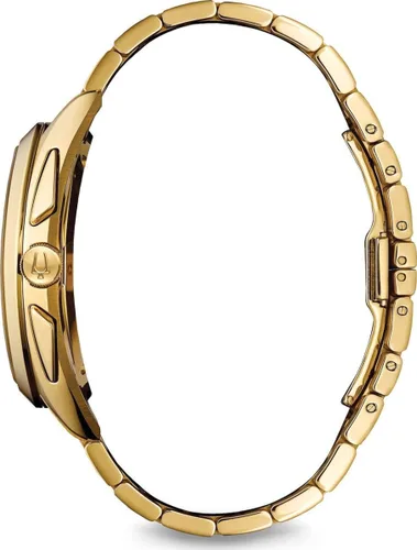 Vista 3 de Bulova Reloj analógico de cuarzo para hombre con correa de acero inoxidable 97A125