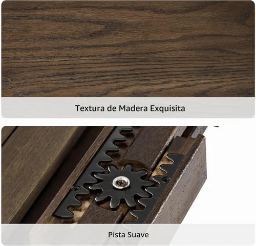 Vista 7 de HULALA HOME Mesa de comedor extensible redonda ovalada de 42 a 54 pulgadas, mesa de cocina expandible de madera maciza con hojas que ahorran