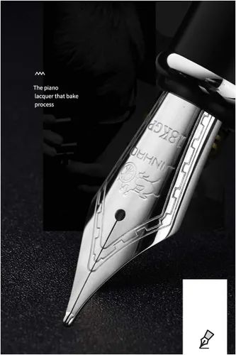 Vista 3 de Pluma estilográfica Jinhao 159 Luxury Purple, Big Heavy Style, punta media, caligrafía de escritura, artículos de oficina de papelería