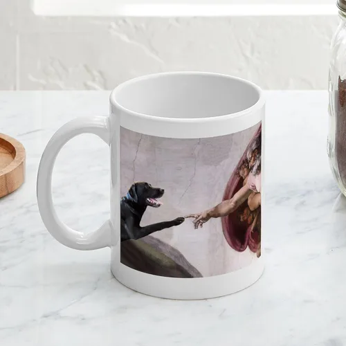 Vista 6 de CafePress Black Lab Mug Taza de café de cerámica de 11 oz (11.0 fl oz)
