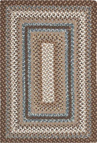 Vista 6 de Safavieh Braided Collection BRD313A tapete de lana hecho a mano color café, Algodón Marrón (Brown/Multi)