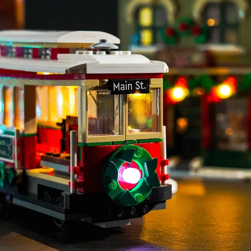 Vista 8 de BrickBling Luz LED - Compatible con Lego 10308, idea de regalo - Versión de control remoto