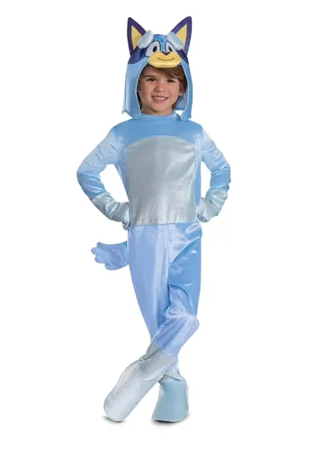 Vista 3 de Disfraz Deluxe para Niños Pequeños de Bluey Multicolor