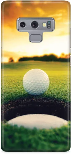 Vista 20 de Inspired Cases - Funda con textura 3D para iPhone Xs Max - Funda protectora de goma para iPhone Xs Max de Apple - Pelota de golf Sunset
