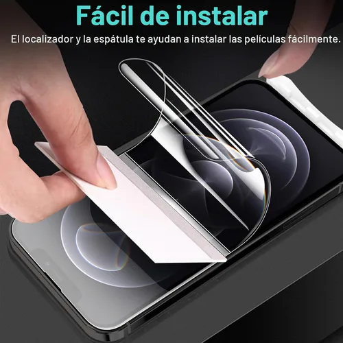 Vista 7 de Paquete de 3 protectores de pantalla flexibles para iPhone 12 Pro Max, película de hidrogel de TPU suave irrompible para iPhone 12 Pro Max